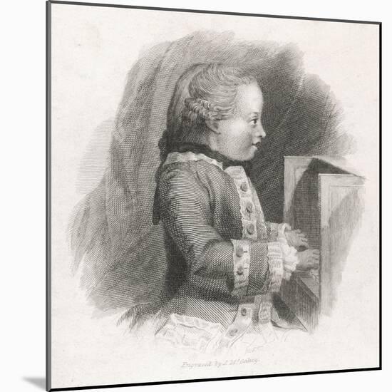 Wolfgang Amadeus Mozart at the Age of Seven-J.m. Mcgahey-Mounted Art Print