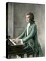 Wolfgang Amadeus Mozart at the Keyboard-null-Stretched Canvas