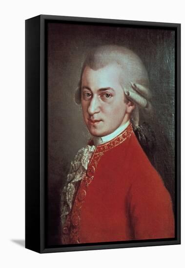 Wolfgang Amadeus Mozart, Austrian Composer, C1780-Johann Nepomuk della Croce-Framed Stretched Canvas