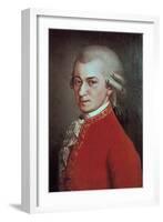 Wolfgang Amadeus Mozart, Austrian Composer, C1780-Johann Nepomuk della Croce-Framed Giclee Print