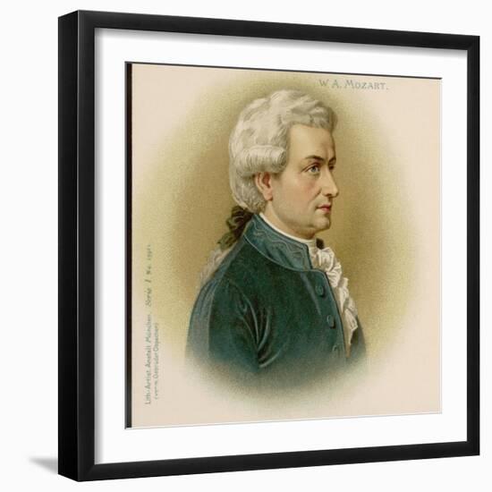 Wolfgang Amadeus Mozart Austrian Composer-null-Framed Photographic Print