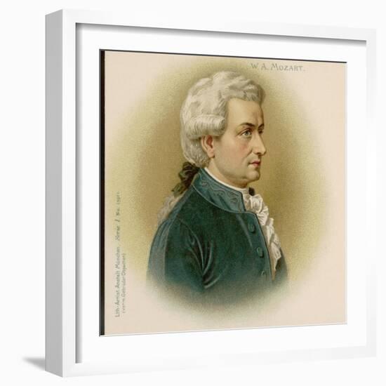 Wolfgang Amadeus Mozart Austrian Composer-null-Framed Photographic Print