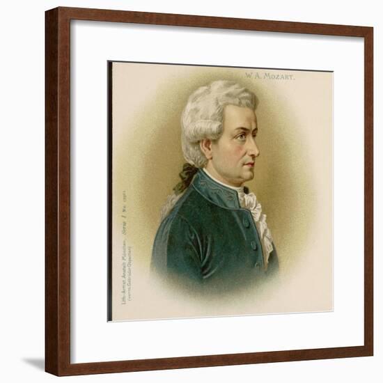 Wolfgang Amadeus Mozart Austrian Composer-null-Framed Photographic Print