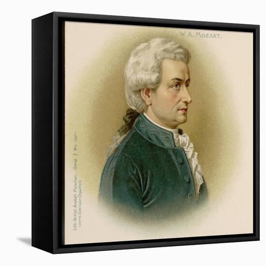 Wolfgang Amadeus Mozart Austrian Composer-null-Framed Stretched Canvas