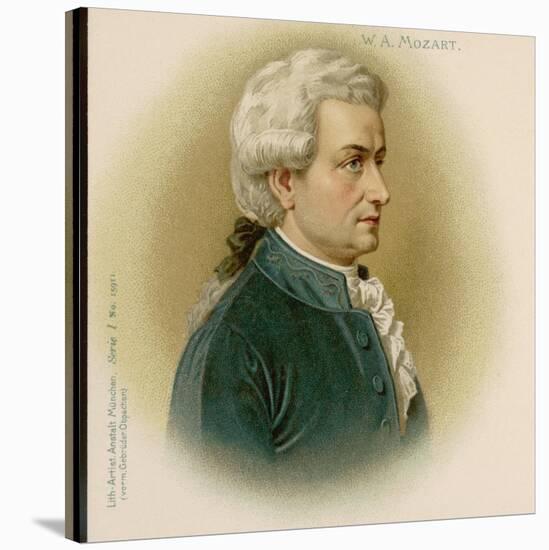 Wolfgang Amadeus Mozart Austrian Composer-null-Stretched Canvas