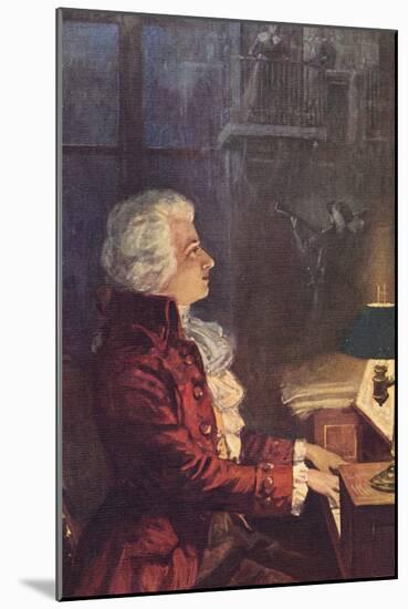 Wolfgang Amadeus Mozart Austrian Composer-L. Balestrieri-Mounted Photographic Print