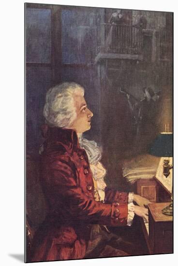 Wolfgang Amadeus Mozart Austrian Composer-L. Balestrieri-Mounted Premium Photographic Print
