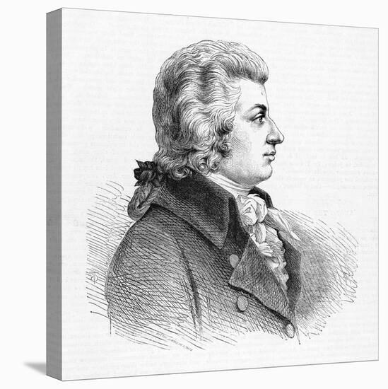 Wolfgang Amadeus Mozart Austrian Composer-null-Stretched Canvas