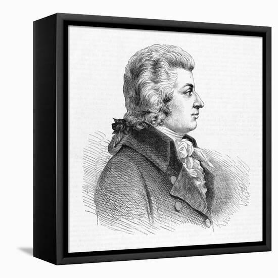 Wolfgang Amadeus Mozart Austrian Composer-null-Framed Stretched Canvas