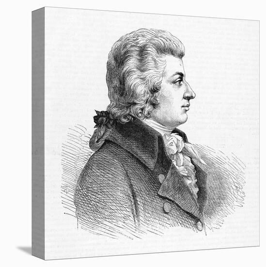 Wolfgang Amadeus Mozart Austrian Composer-null-Stretched Canvas