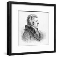 Wolfgang Amadeus Mozart Austrian Composer-null-Framed Art Print