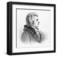 Wolfgang Amadeus Mozart Austrian Composer-null-Framed Art Print