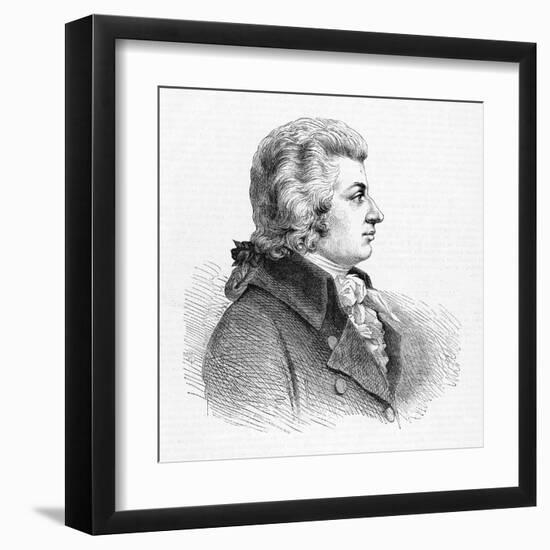 Wolfgang Amadeus Mozart Austrian Composer-null-Framed Art Print