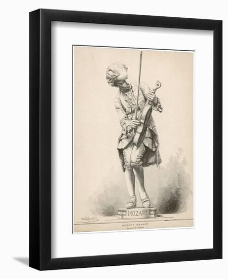 Wolfgang Amadeus Mozart Austrian Musician as a Boy-Jules Tavel-Framed Art Print