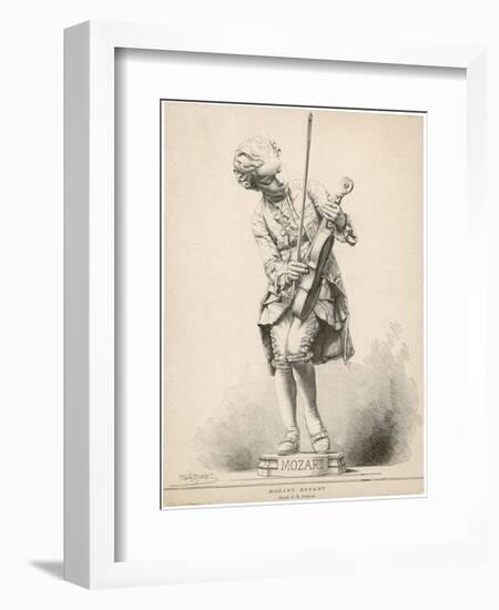 Wolfgang Amadeus Mozart Austrian Musician as a Boy-Jules Tavel-Framed Art Print