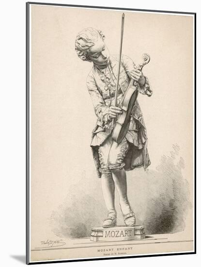 Wolfgang Amadeus Mozart Austrian Musician as a Boy-Jules Tavel-Mounted Art Print