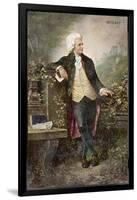 Wolfgang Amadeus Mozart Austrian Musician-V. Janschek-Framed Art Print