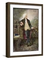 Wolfgang Amadeus Mozart Austrian Musician-V. Janschek-Framed Art Print