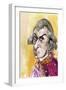 Wolfgang Amadeus Mozart - caricature of the Austrian composer-Neale Osborne-Framed Giclee Print