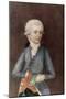 Wolfgang Amadeus Mozart, circa 1780 (Miniature) (Gouache, Tempera, Parchment)-Johann Nepomuk della Croce-Mounted Giclee Print