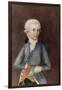 Wolfgang Amadeus Mozart, circa 1780 (Miniature) (Gouache, Tempera, Parchment)-Johann Nepomuk della Croce-Framed Giclee Print