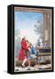 Wolfgang Amadeus Mozart in Paris as a Child-null-Framed Stretched Canvas