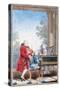 Wolfgang Amadeus Mozart in Paris as a Child-null-Stretched Canvas