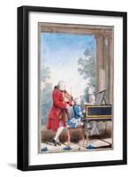 Wolfgang Amadeus Mozart in Paris as a Child-null-Framed Giclee Print