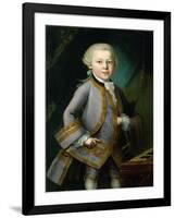 Wolfgang Amadeus Mozart in Royal Suite, 1763-Peter Anton Lorenzoni-Framed Giclee Print