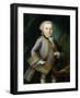 Wolfgang Amadeus Mozart in Royal Suite, 1763-Peter Anton Lorenzoni-Framed Giclee Print