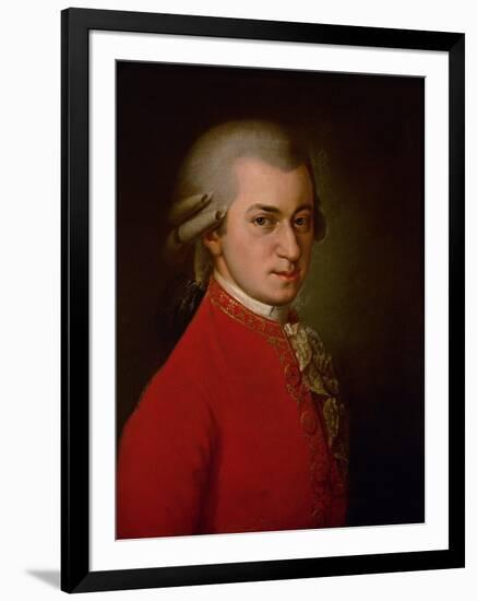 Wolfgang Amadeus Mozart, Posthumes Portrait, 1819-Barbara Krafft-Framed Giclee Print