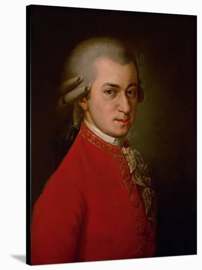 Wolfgang Amadeus Mozart, Posthumes Portrait, 1819-Barbara Krafft-Stretched Canvas