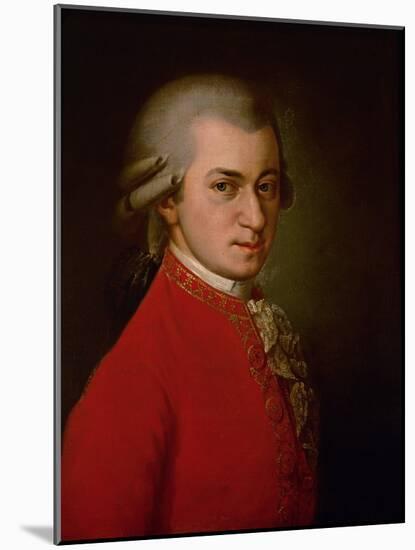 Wolfgang Amadeus Mozart, Posthumes Portrait, 1819-Barbara Krafft-Mounted Premium Giclee Print