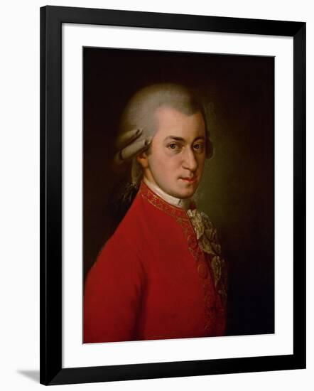 Wolfgang Amadeus Mozart, Posthumes Portrait, 1819-Barbara Krafft-Framed Giclee Print