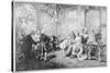 Wolfgang Amadeus Mozart Received by Madame De Pompadour-V. De Paredes-Stretched Canvas