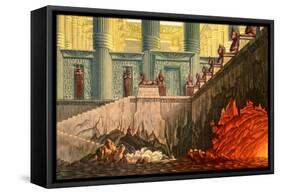 Wolfgang Amadeus Mozart 's-Karl Friedrich Schinkel-Framed Stretched Canvas