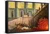 Wolfgang Amadeus Mozart 's-Karl Friedrich Schinkel-Framed Stretched Canvas