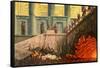 Wolfgang Amadeus Mozart 's-Karl Friedrich Schinkel-Framed Stretched Canvas