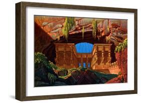 Wolfgang Amadeus Mozart 's-Karl Friedrich Schinkel-Framed Giclee Print