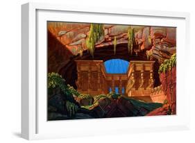 Wolfgang Amadeus Mozart 's-Karl Friedrich Schinkel-Framed Giclee Print