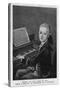Wolfgang Amadeus Mozart the Austrian Composer at the Age of Eleven Seen at the Keyboard-null-Stretched Canvas