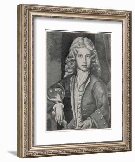 Wolfgang Amadeus Mozart the Austrian Composer at the Age of Eleven-null-Framed Art Print