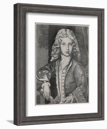 Wolfgang Amadeus Mozart the Austrian Composer at the Age of Eleven-null-Framed Art Print