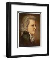 Wolfgang Amadeus Mozart the Austrian Composer in Later Life-H. Torggler-Framed Art Print