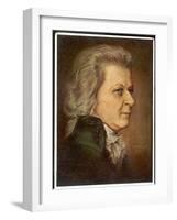 Wolfgang Amadeus Mozart the Austrian Composer in Later Life-H. Torggler-Framed Art Print