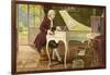 Wolfgang Amadeus Mozart the Austrian Composer Playing an Ornate Harpsichord-T. Beck-Framed Photographic Print