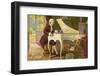 Wolfgang Amadeus Mozart the Austrian Composer Playing an Ornate Harpsichord-T. Beck-Framed Photographic Print