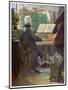 Wolfgang Amadeus Mozart the Austrian Composer Playing the Harpsichord-Otto Nowak-Mounted Art Print