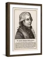 Wolfgang Amadeus Mozart the Austrian Composer-null-Framed Art Print