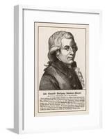 Wolfgang Amadeus Mozart the Austrian Composer-null-Framed Art Print